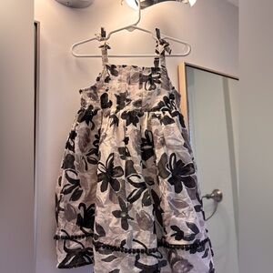 Tommy Bahama Black and Gray Floral Kids Dress